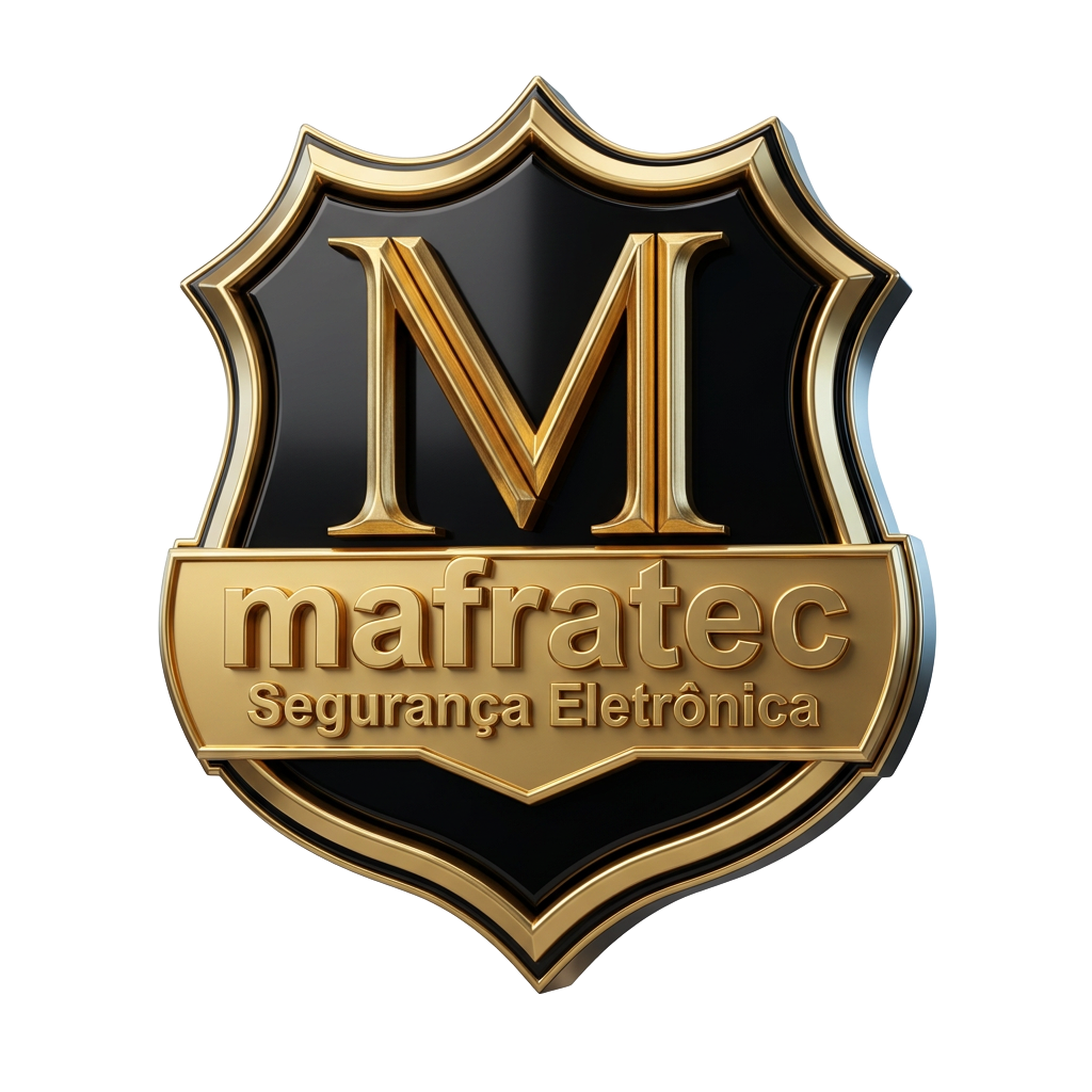 Logotipo 3D da Mafratec Segurança Eletrônica